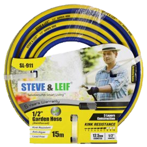STEVE&LEIF 1/2″ Garden Hose 15M