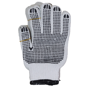 COTTON GLOVES BLACK DOTS Cotton Glove With Black Dots